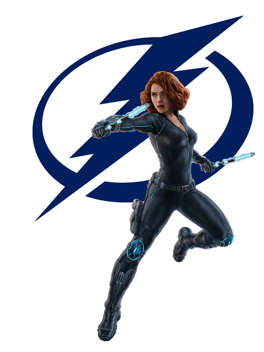 Tampa Bay Lightning Black Widow Logo vinyl decal